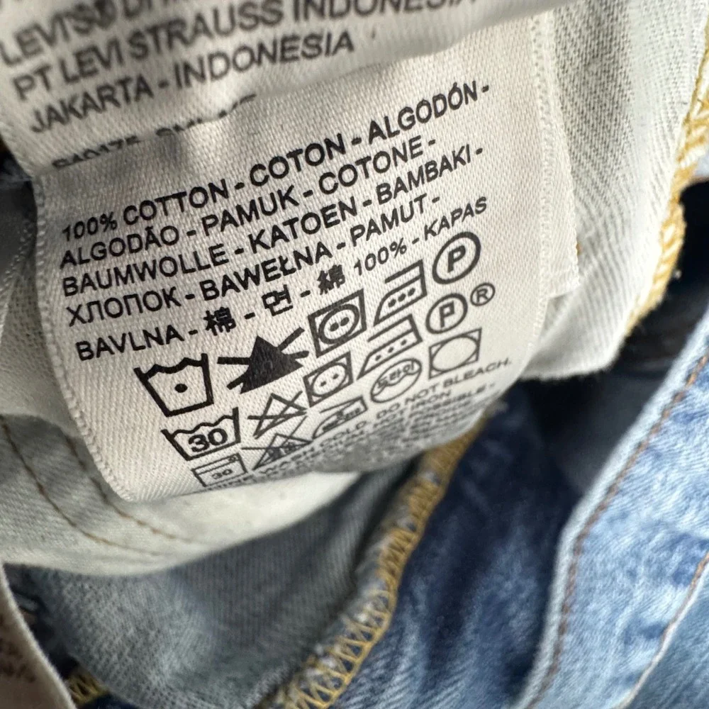 Levi's 505 Regular Fit Jeans Mens 36x32 Blue Straight Leg Denim